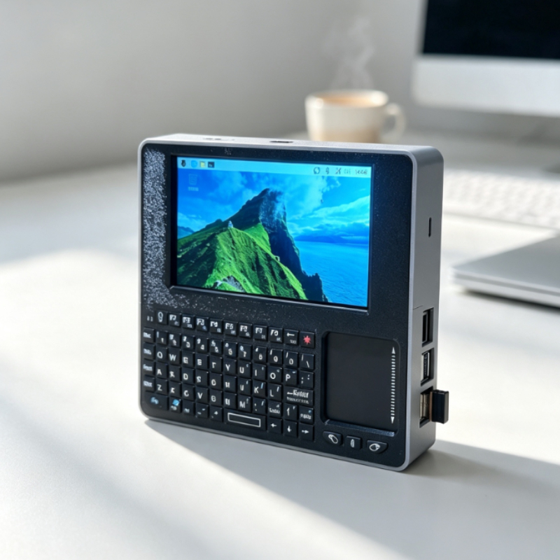 Gaming Accessories To 3D Print - 新しいRaspberry Pi5ハンドヘルドコンソール、カスタム有線5インチIPS液晶画面、前面マウスタッチパッド、3DプリントPETGアクセサリー