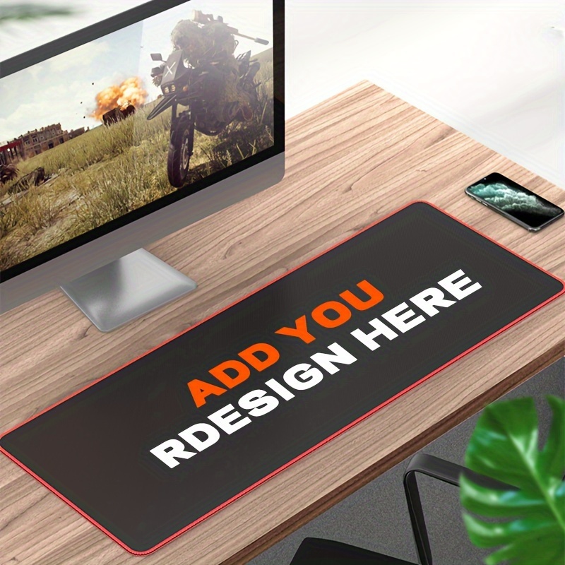 Gaming Accessories Images - カスタムXXL滑り止めマウスパッド - ゲームやオフィスデスク用、オリジナル画像/ロゴ/テキスト入り、PC、ラップトップ対応のコンピューターアクセサリー