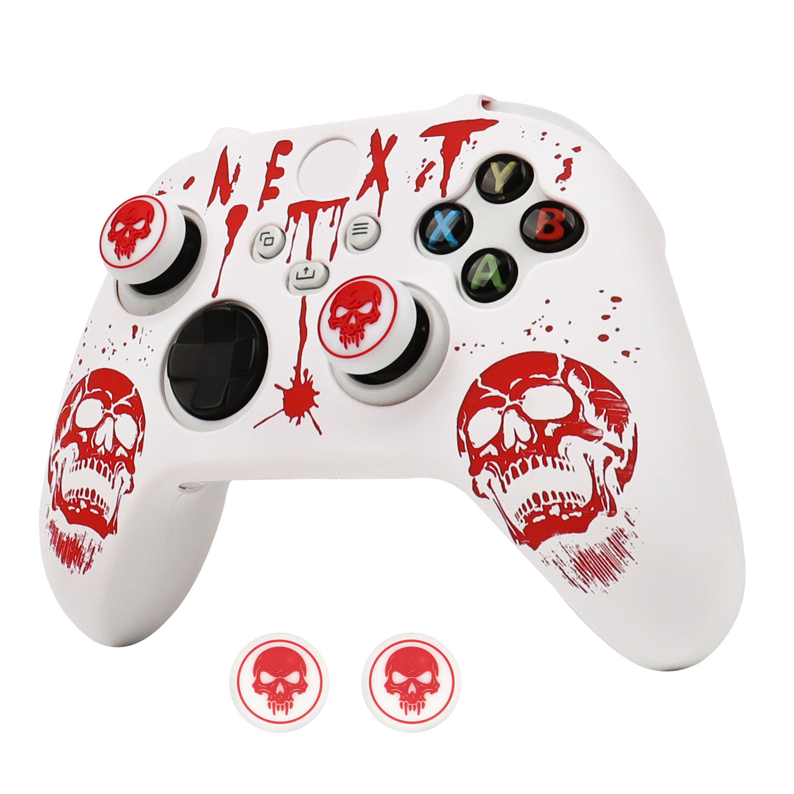 Gaming Accessories Xbox Series X - Xbox Series Xゲームパッド用レーザー彫刻シリコンカバー、Xbox Series Sコントローラーケースジョイスティックアクセサリーに完璧にフィット