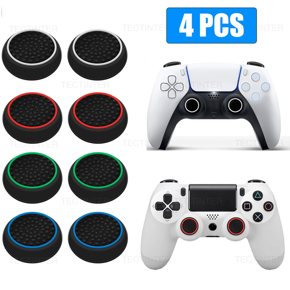 Gaming Accessories Xbox Series X - 4 個のシリコン製アナログサムスティックグリップキャップ PS5/PS4/PS3/Switch 2 カバー Xbox