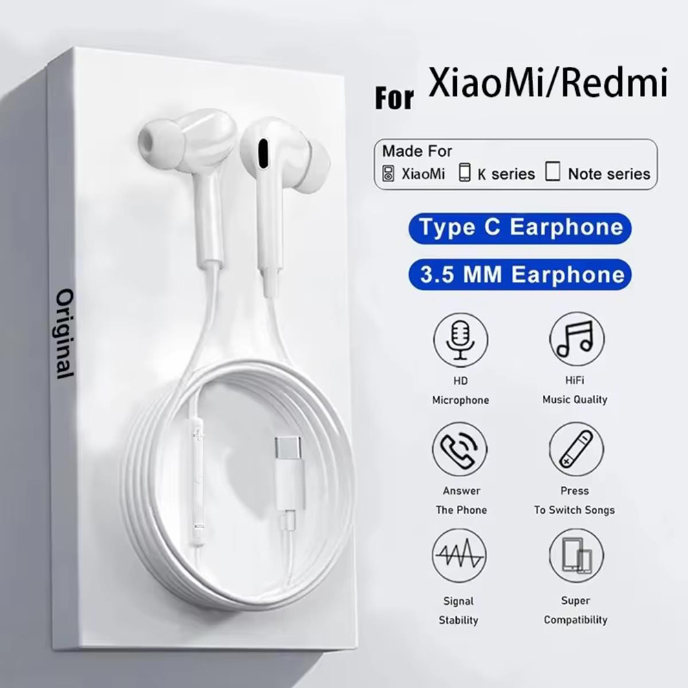 Xiaomi Gaming Accessories - オリジナルタイプ C 有線イヤフォンヘッドフォン XiaoMi 13 14