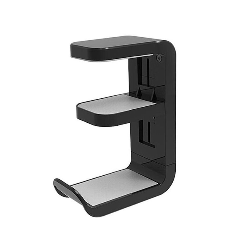 Gaming Accessories Wall Mount - A53M-360 ° 回転式ヘッドホンスタンド デスクトップヘッドセットホルダー 壁掛けデスクハンガーフック ゲームコントローラーアクセサリー用