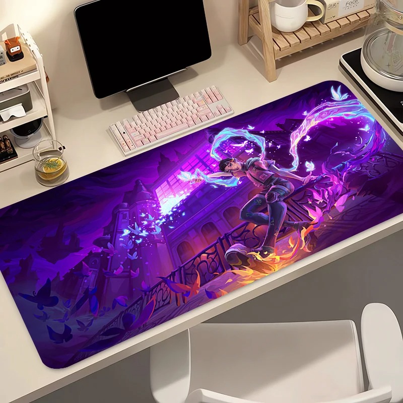 Gaming Accessories Women - マウスパッドゲーマーコンピュータアニメ PC Valorant Clove マウスパッド Varmilo