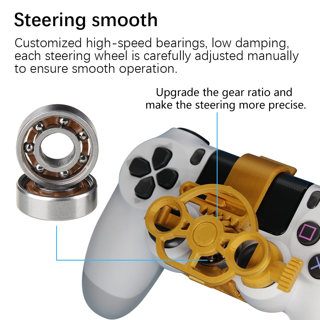 ソニープレイステーションPS4用レーシングホイール,ミニコン - Gaming Accessories To 3D Print のレビューと価格