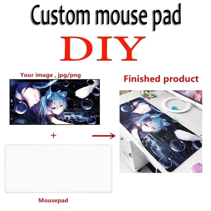 DIYカスタムマウスパッドXXLアニメ写真マウスパッドデスク - Gaming Accessories Anime のレビューと価格