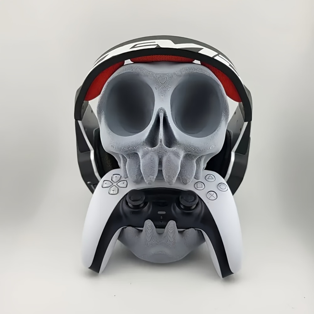 頭蓋骨型コントローラースタンドヘッドフォンホルダー 2-in - Gaming Accessories For Room のレビューと価格