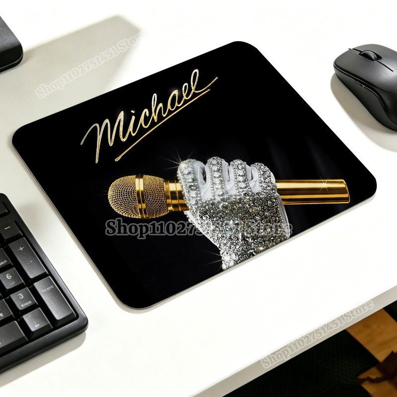 ポップの王様マイケル・ジャクソンマウスパッド MJ プリント - Gaming Accessories Women のレビューと価格