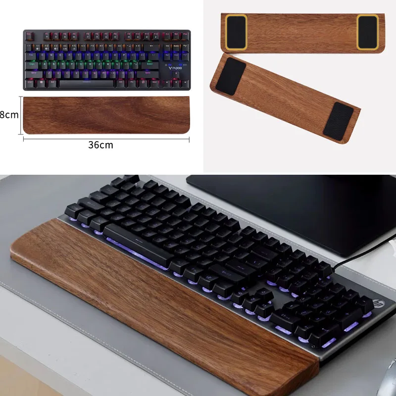 無垢材キーボードパームレストマウスパッド手首サポートゲーミン - Gaming Accessories Women のレビューと価格
