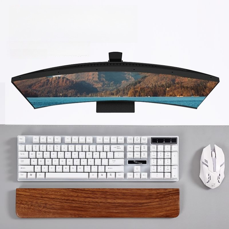 無垢材キーボードパームレストマウスパッド手首サポートゲーミン - Gaming Accessories Women のレビューと価格