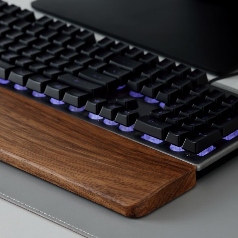 無垢材キーボードパームレストマウスパッド手首サポートゲーミン - Gaming Accessories Women のレビューと価格