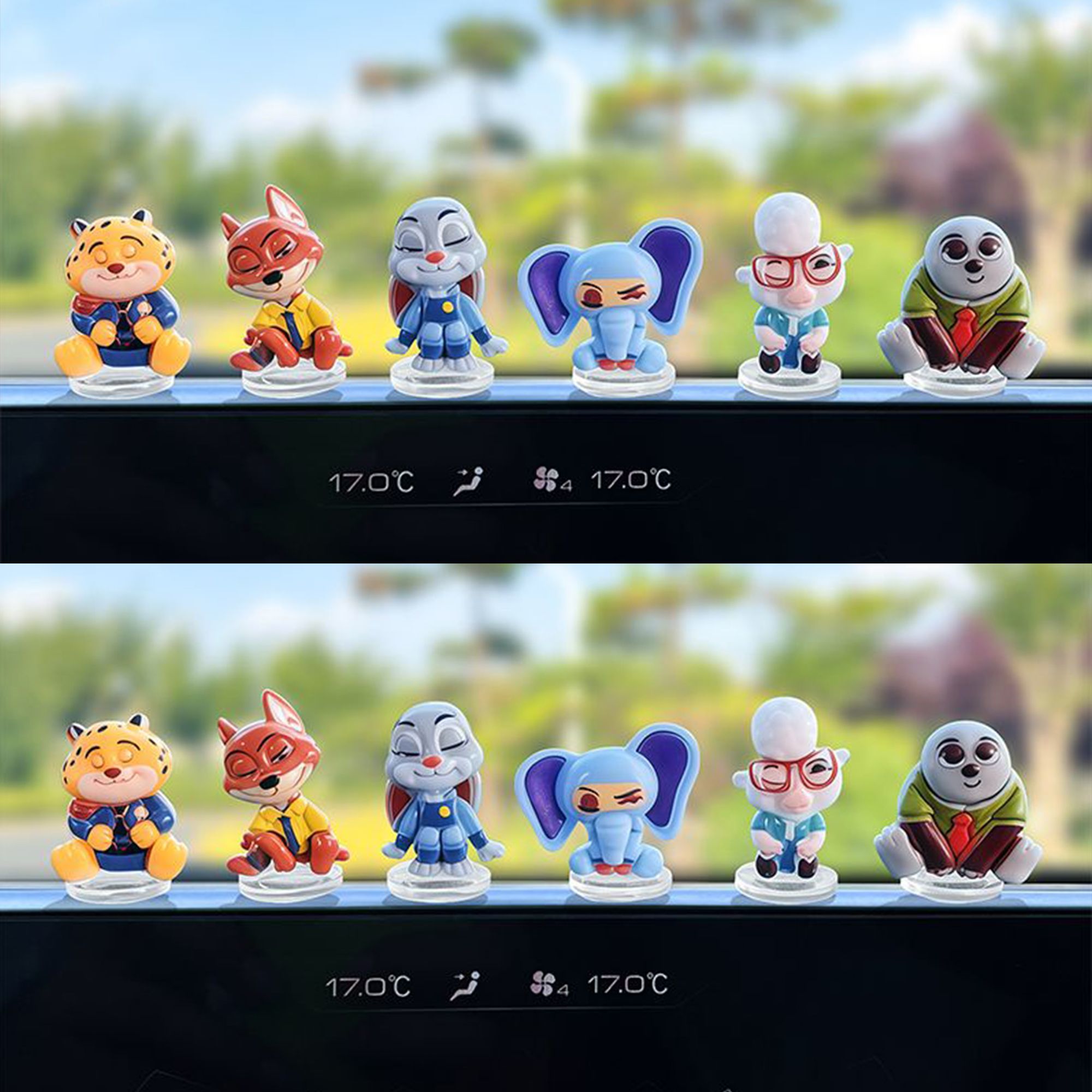 ズートピアの漫画風車の飾り物、車のディスプレイ、ダッシュボー - Gaming Accessories Anime のレビューと価格